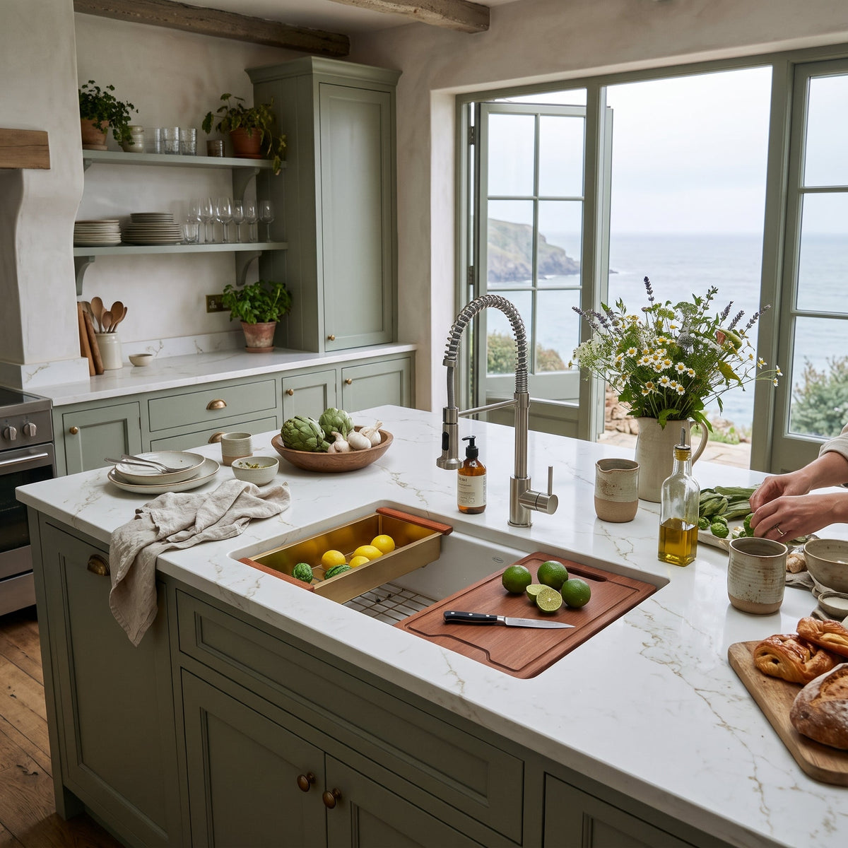 How to Choose a Kitchen Sink That Works With a Garbage