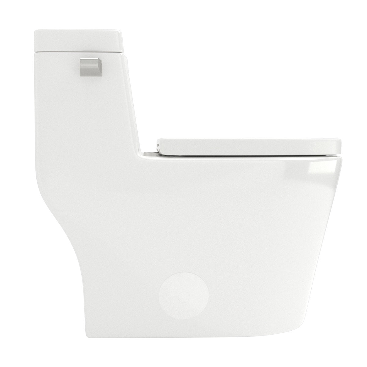 1.1/1.6 GPF Dual-Flush Elongated One-Piece Toilet with Comfort Seat Height and Ceramic Glazed Surface(Soft Close Seat Included)