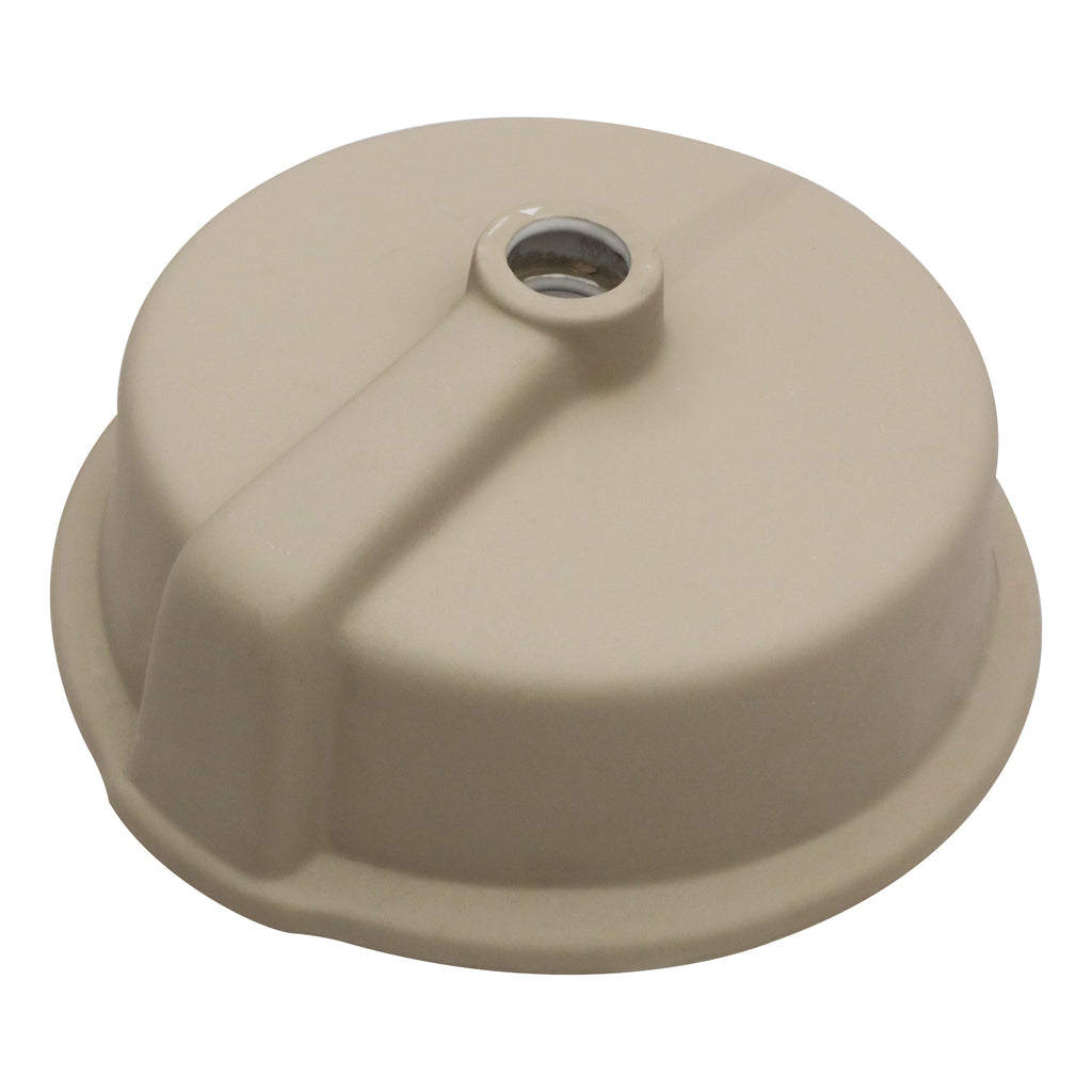 Logmey 16'' Round Undermount Bathroom Sink with Overflow