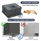 LOGMEY 22'' x 22''Drop-in Topmount Laundry Utility Sink - 16 Gauge Stainless Steel 12'' Extra Deep Single Bowl with Bottom Grid & Strainer
