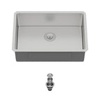 Logmey 26x18 Seamless Undermount Single Bowl Kitchen Sink