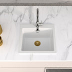 Logmey 21'' x 19'' Drop-In Quartz Composite Workstation Kitchen Bar Sink
