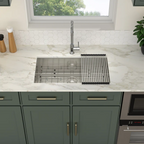Logmey 32x19 Seamless Undermount Single Bowl Kitchen Sink