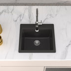 Logmey 21’‘ x 19‘’ Drop-In Quartz Composite Workstation Kitchen Bar Sink