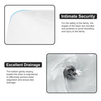 Logmey 19'' Semi-Recessed Vanity Basin - Black & White Rectangular Ceramic Sink