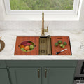 Logmey 36'' x 19'' Undermount Workstation Kitchen Sink
