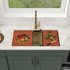Logmey 36'' x 19'' Undermount Workstation Kitchen Sink