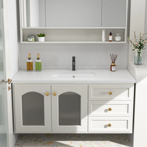 Logmey 22'' Undermount Rectangular Bathroom Sink with Overflow