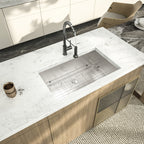 Logmey 32 Inch 16 Gauge Stainless Steel Undermount Kitchen Sink