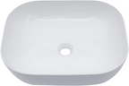 Logmey 18x14 Modern Rounded Rectangle Bathroom Vessel Sink