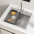 25''x22'' Drop in Workstation Laundry Sink T304 St