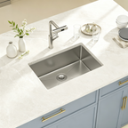 Logmey 26x18 Seamless Undermount Single Bowl Kitchen Sink