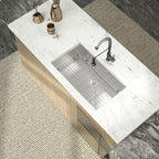 Logmey 32 Inch 16 Gauge Stainless Steel Undermount Kitchen Sink