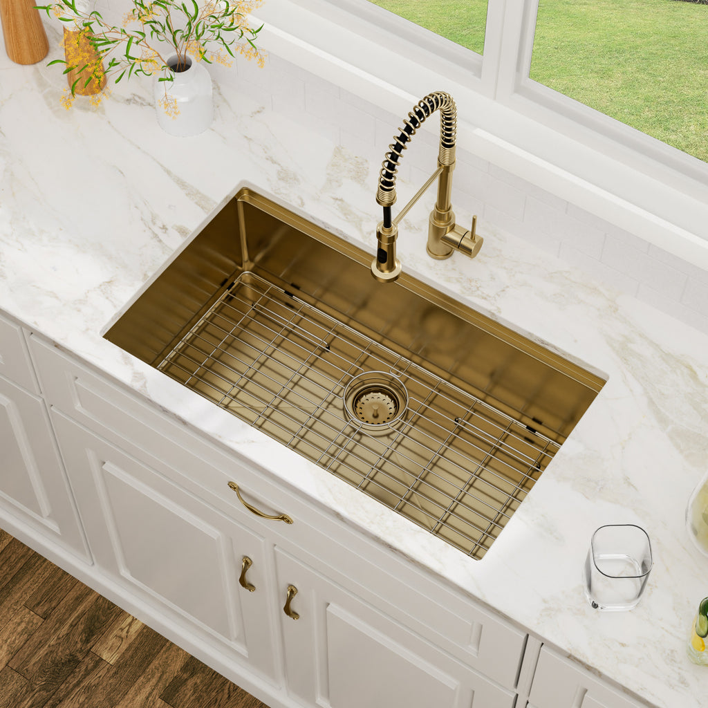 Logmey 33'' Undermount Workstation Kitchen Sink
