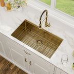 Logmey 33'' Undermount Workstation Kitchen Sink
