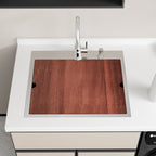 Logmey 25''x 22'' Drop-In Laundry Utility Workstation Sink