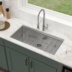 Logmey 36'' Undermount Workstation Kitchen Sink