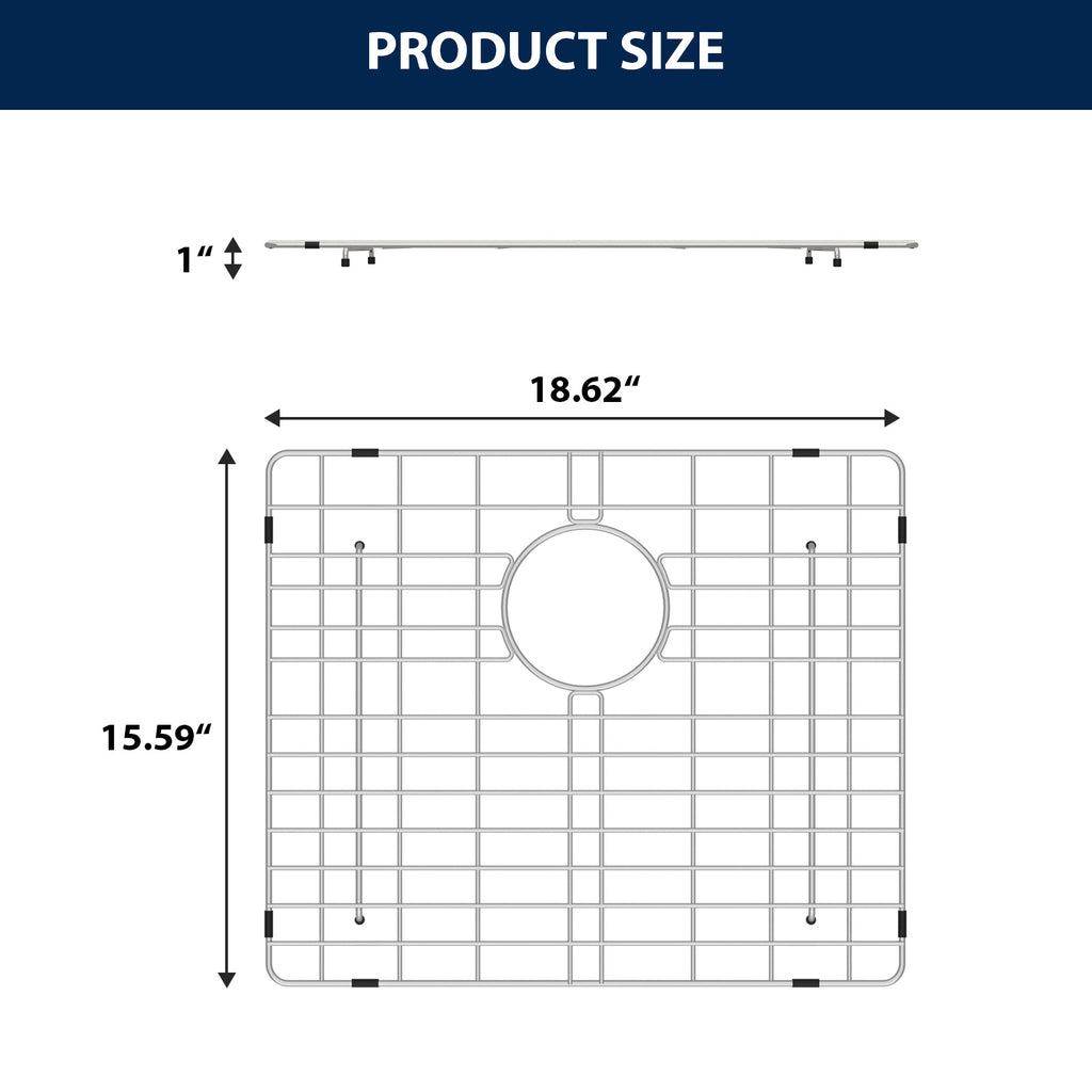 Logmey Stainless Steel Sink Bottom Grid for Kitchen & Laundry Sinks