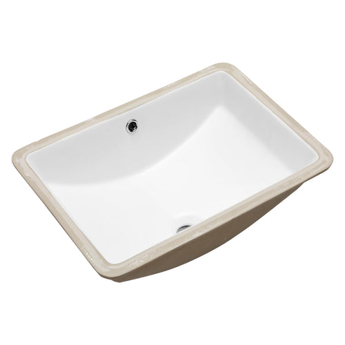 Logmey 21'' Undermount Bathroom Sink with Overflow