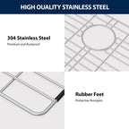 Logmey Stainless Steel Sink Bottom Grid for Kitchen & Laundry Sinks