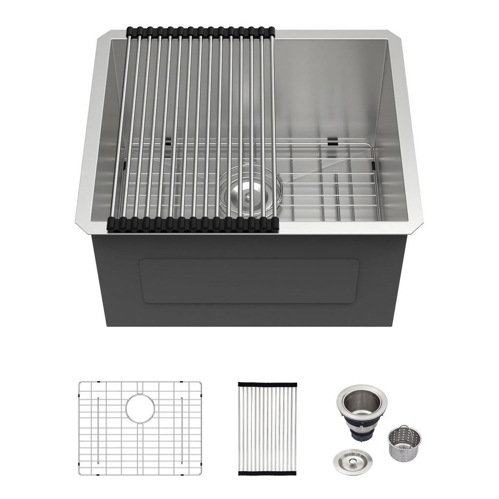 Logmey 21x18 Undermount Laundry Sink 21 Inch Laund
