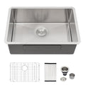 Logmey 30 Inch Undermount Kitchen Sink 30x18 Stain