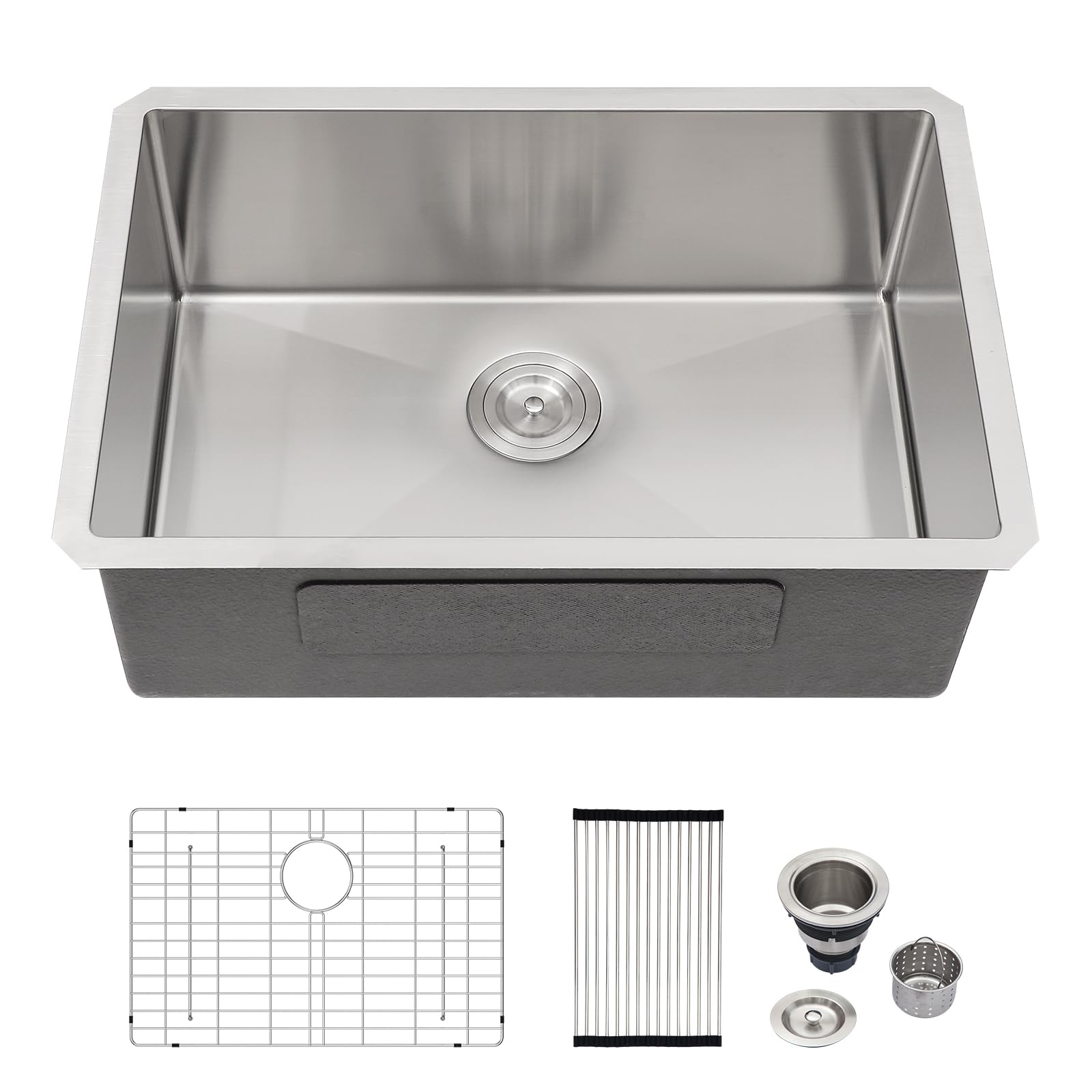 Logmey 30 Inch Undermount Kitchen Sink 30x18 Stain
