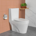 Logmey One Piece Elongated Toilet with 16 Inch Com