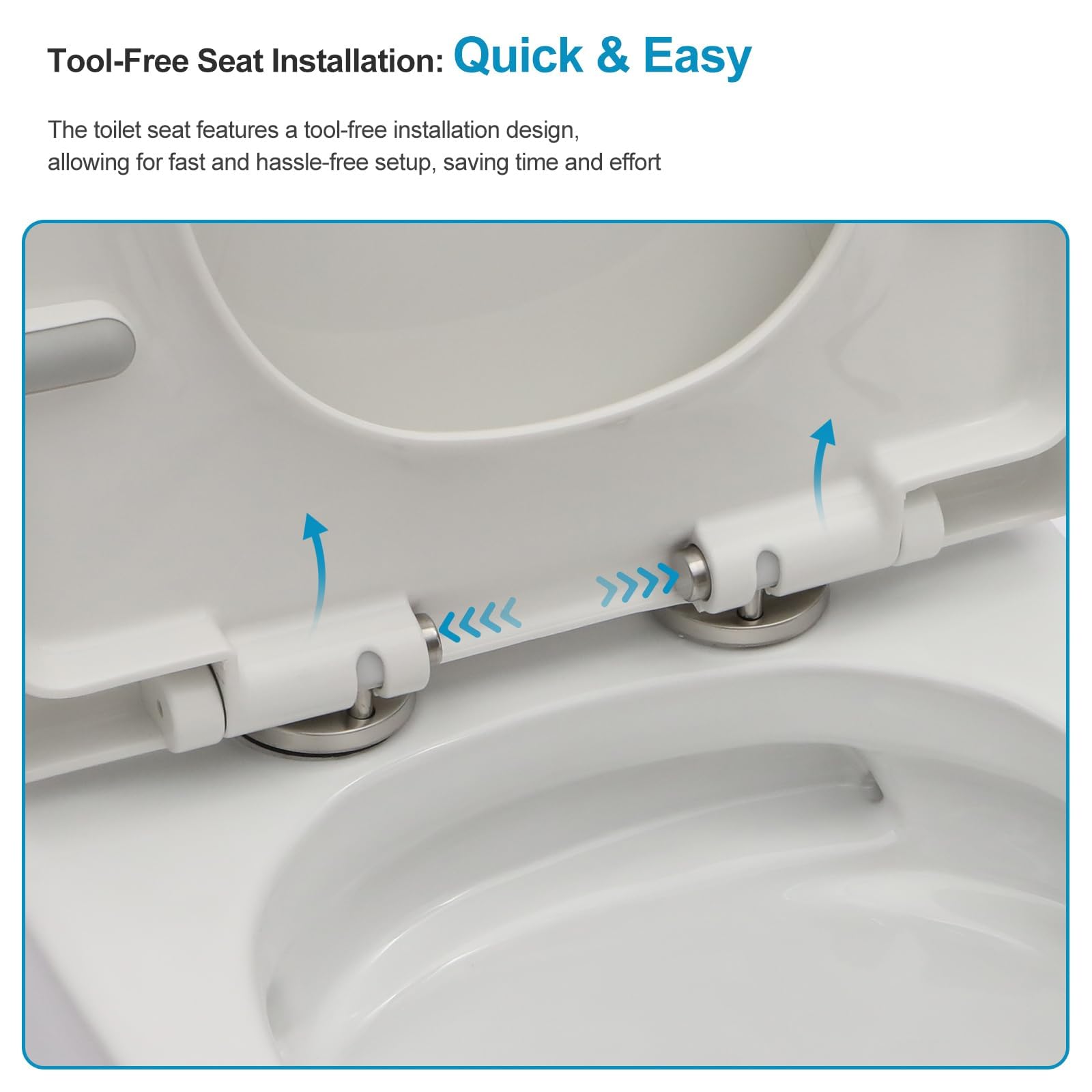 Logmey Elongated One Piece Toilet - White Quiet Siphonic Dual Flush