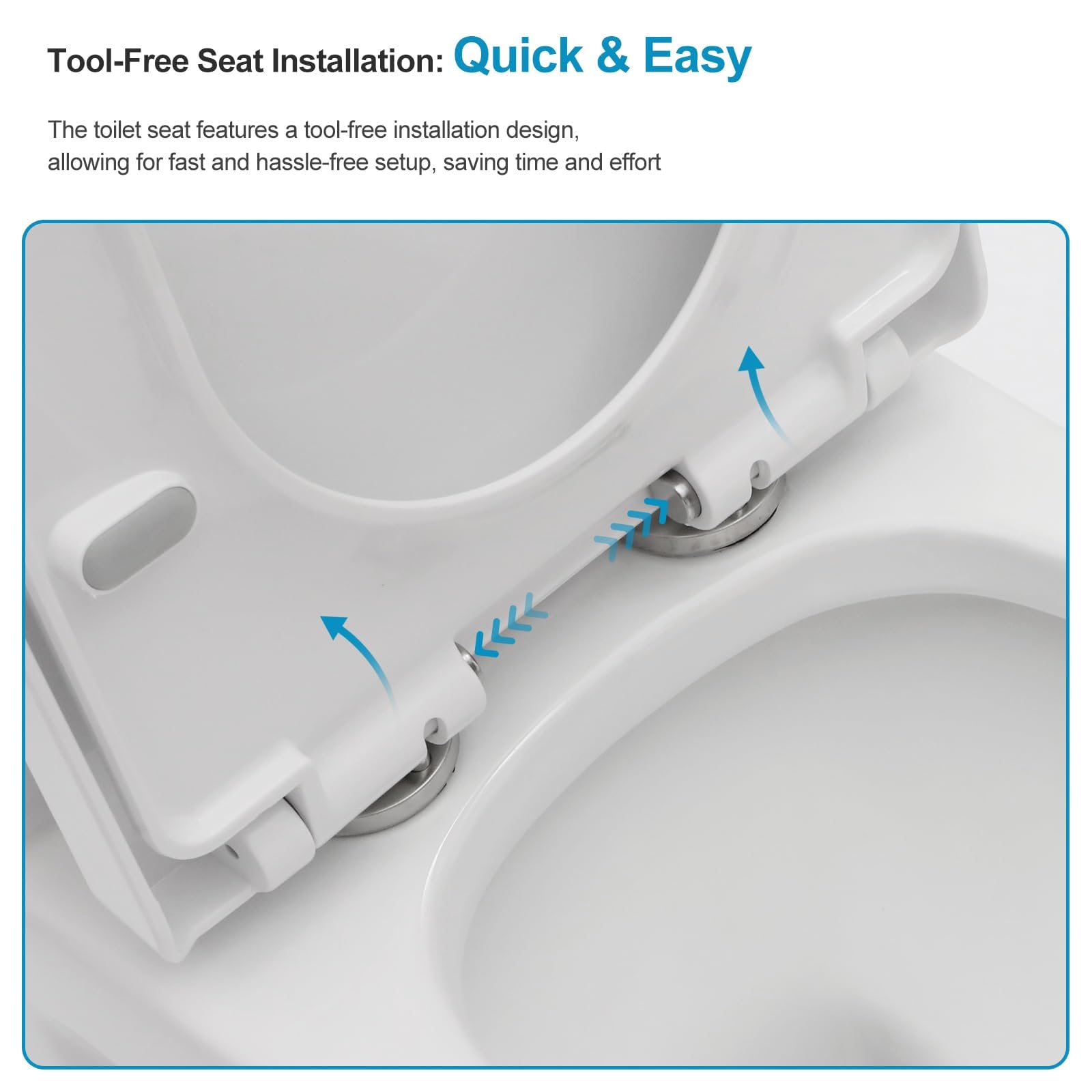 Logmey Elongated One Piece Toilet - White Siphonic Comfort Height