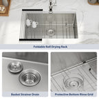 Logmey 26''x  18'' Undermount Kitchen Sink