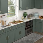Logmey 33'' Kitchen Sink - Drop-In Single Bowl - Gold Stainless Steel