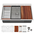 Logmey 33x22 Drop in Kitchen Sink All in One Works