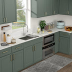Logmey 32'' Kitchen Sink - Undermount Single Bowl - Silver Stainless Steel