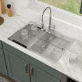 33 Inch Drop In Kitchen Sink Logmey 33x22x9 Inch T