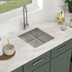Logmey 19x20 Inch Undermount Single Bowl Stainless Steel Bar Sink