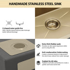 Logmey 33'' Undermount Workstation Kitchen Sink