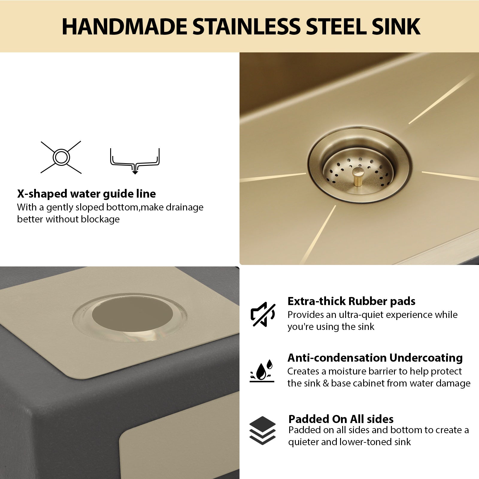 Logmey 33'' Undermount Workstation Kitchen Sink