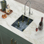 Logmey 15''x20'' Bar Sink - Undermount Single Bowl - Silver Stainless Steel