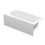 Alcove Soaking Skirt Bathtub with Overflow and Drain