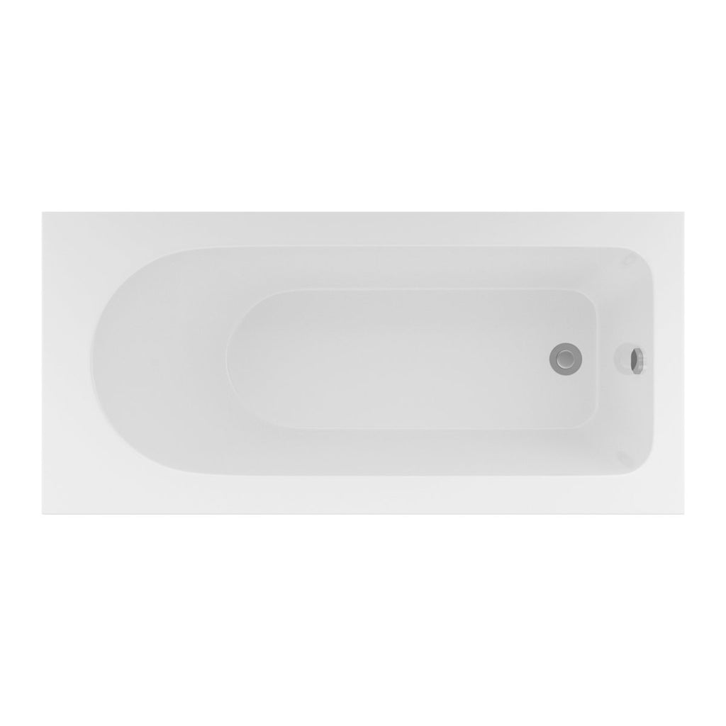 Alcove Soaking Skirt Bathtub with Overflow and Drain