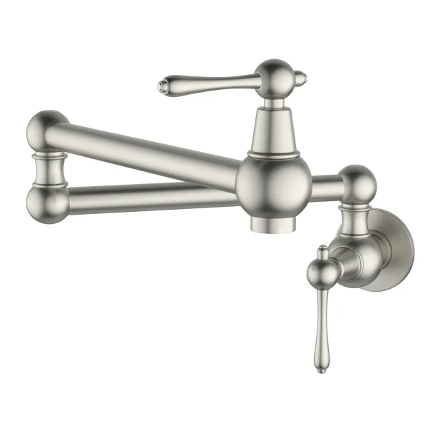Logmey Kitchen Faucet-Brushed Nickel