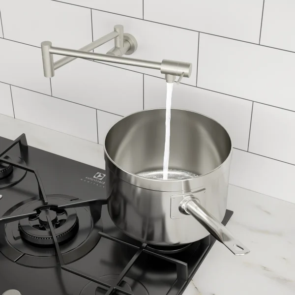 Logmey Swing Brass Kitchen Faucet